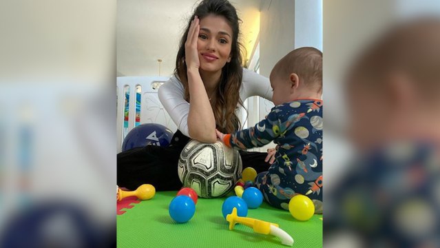 Los niños pequeños, la alegría de las madres famosas en la cuarentena