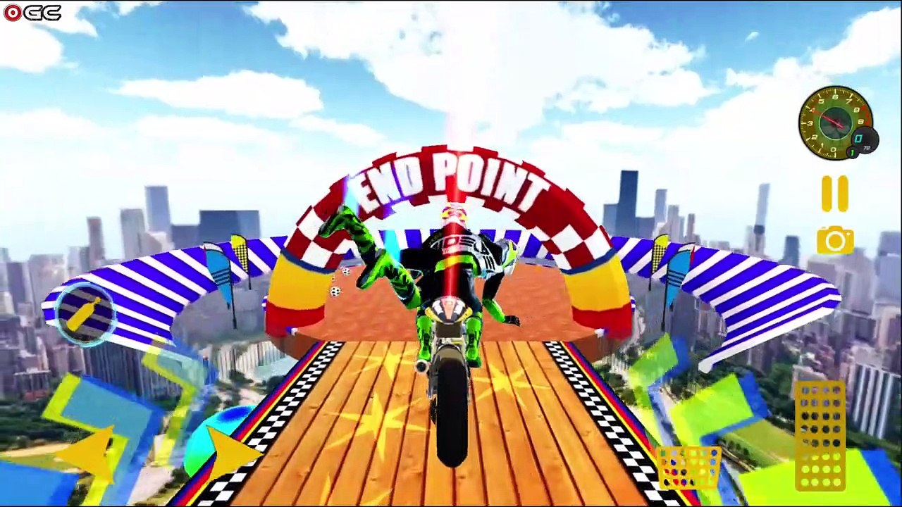 GT Mega Ramp Bike Stunts Free - Extreme Motor Racing Game - Android GamePlay