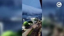 Nuvem chama a atenção de moradores em Guarapari
