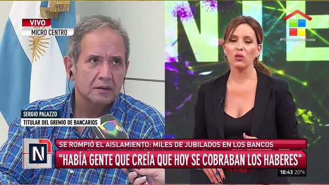 Sergio Palazzo hizo su descargo por las largas colas en bancos