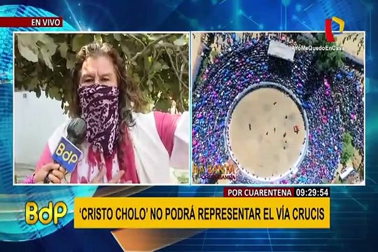 “Cristo Cholo” no podrá representar el Vía Crucis por cuarentena