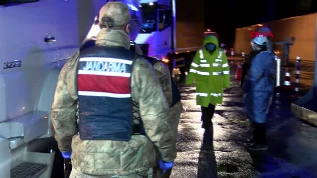 Malatya'da araç giriş ve çıkışları durduruldu