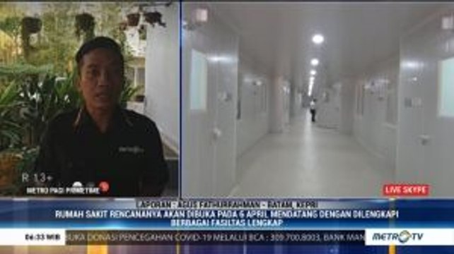 Pembangunan RS Khusus Covid-19 di Pulau Galang Capai 98%