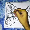 Daily Line Illusion  / Spectacular 3D Pattern / Satisfying Spiral Drawing / Art Therapy | 3d pattern |3d drawing |3d art | easy to draw