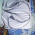 Daily Line Illusion  / Unbelievable 3D Pattern / Satisfying Spiral Drawing / Art Therapy