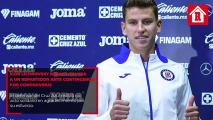 Igor Lichnovsky regaló comida a un repartidor ante contingencia por coronavirus