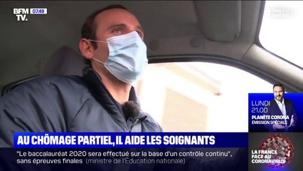 Au chômage partiel, ce pilote de ligne vient en aide aux soignants