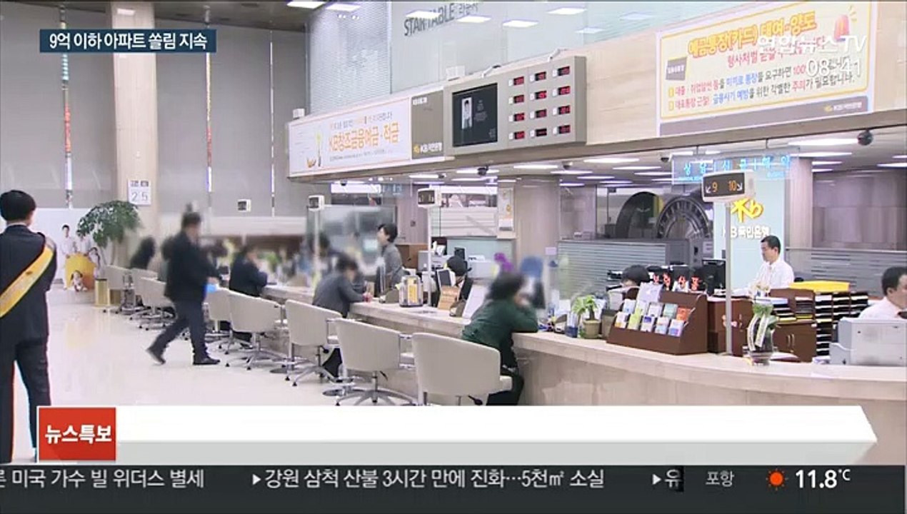 9억 이하 아파트 쏠림 지속…풍선효과 여전