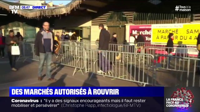 Coronavirus: des marchés autorisés à rouvrir avec des consignes strictes