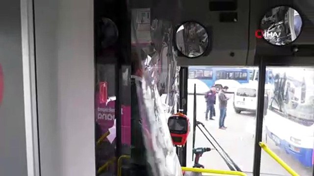 Ankara’da otobüs şoförlerine korona virüs önlemi