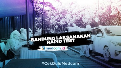 Pemkot Bandung Gelar Rapid Test di Balaikota