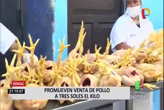 Rímac: ofrecen pollos a 3 soles el kilo en distribuidora de Caquetá