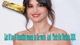 List Of top 10 Beautiful women in the world And Their Net Worth in 2020.