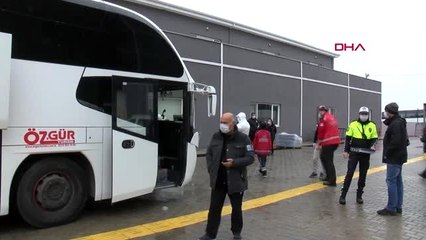 KIRKLARELİ 14 GÜNLÜK KARANTİNA SÜRELERİ DOLAN VATANDAŞLAR TAHLİYE EDİLDİ