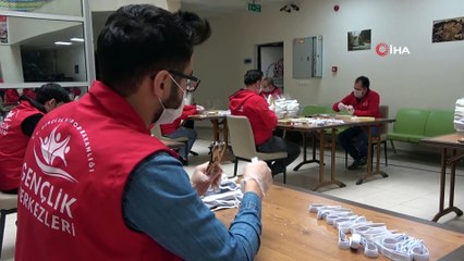 Seri üretim ile 10 günde 10 bin ‘siper maske’ üretmeyi hedefliyorlar