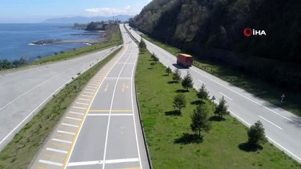 Trabzon'un giriş ve çıkışlarında yasaklar kapsamında kontrol noktaları oluşturuldu