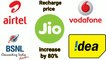 All Company Recharge Price Increases | Data price increase | Jio | Airtel | Vodafone-Idea | Lockdown