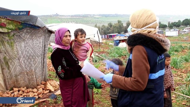 أورينت للأعمال الإنسانية تكثف حملات التوعوية للوقاية من كورونا في المخيمات