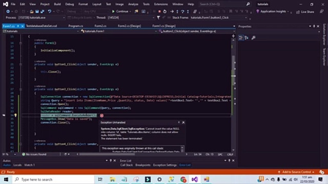 Crud Opeartions in C#