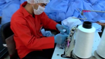 ANKARA Sağlık çalışanlarının önlük ve tulumları hükümlülerden