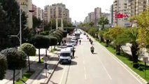 ADANA Polis havadan helikopterle uyardı Evde kal Adana