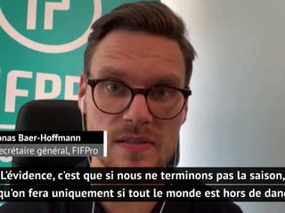 Coronavirus - Le secrétaire général de la FIFPro alarmiste : "Des milliers d'emploi perdus si on ne termine pas la saison''