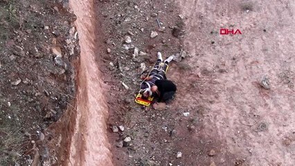 KAYSERİ Selfie çekmek isterken kayalıklardan yuvarlandı