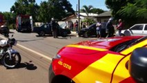 Colisão frontal: carros batem no Bairro Brasília e Bombeiros são acionados