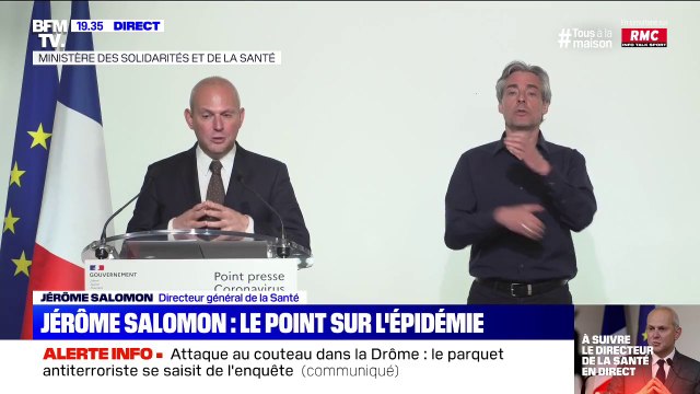 Jérôme Salomon: 28.143 personnes sont hospitalisées et 6838 patients sont en réanimation