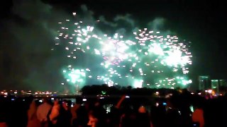Long & Beautifil  Fireworks In Sharjah UAE Behira Corniche