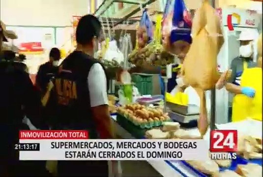 Covid-19: Supermercados, mercados, bodegas, farmacias y bancos estarán cerrados los domingos