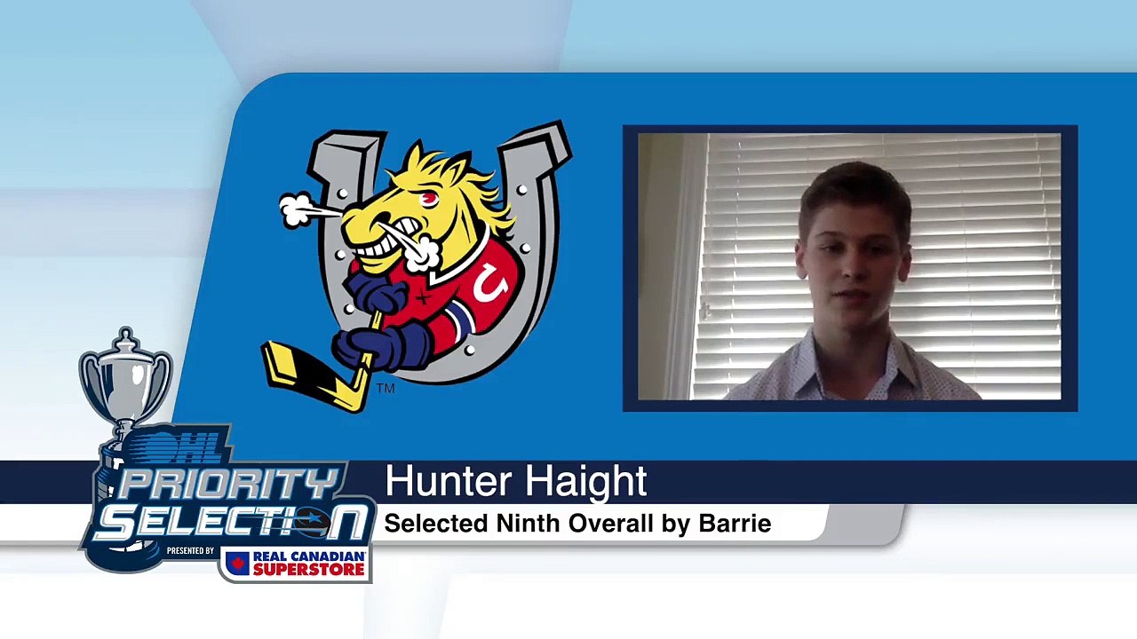 2020 OHL Priority Selection Interview: Hunter Haight
