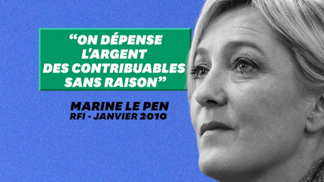 Quand Marine Le Pen pensait que la France avait acheté sans raison trop de masques