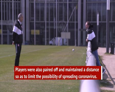 Frankfurt back in training amid coronavirus pandemic
