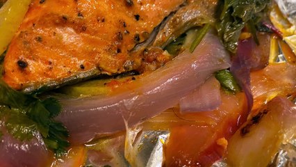 Grilled Salmon in a Bag by "Quarantine Cook Nawina"