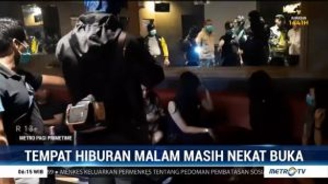 Cegah Covid-19, Polisi Bubarkan Pengunjung Tempat Hiburan Malam di Palembang