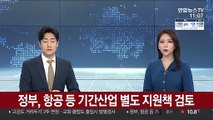 정부, 항공 등 기간산업 별도 지원 검토