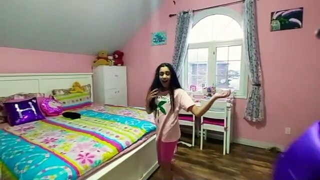 (Reverse)I MAGICALLY clean my room! And get ready!!!!