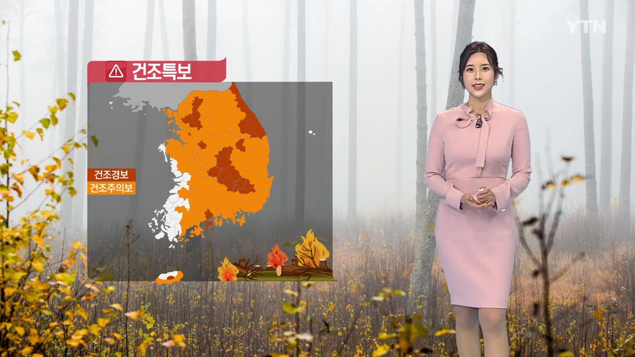 [날씨] 건조특보, 전국 대부분으로 확대...화재 사고에 유의 / YTN