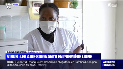 Coronavirus: les aide-soignants en première ligne