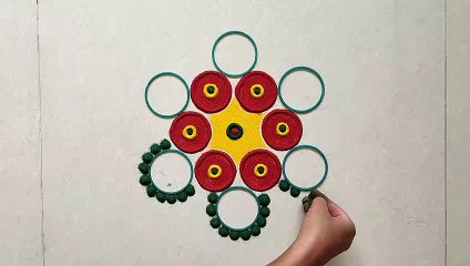 Easy and Quick Rangoli design जो आप भी बना लेंगे |Easy Kolam