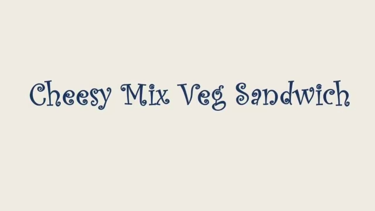 Cheesy Veg sandwich Recipe - Cheese Sandwich
