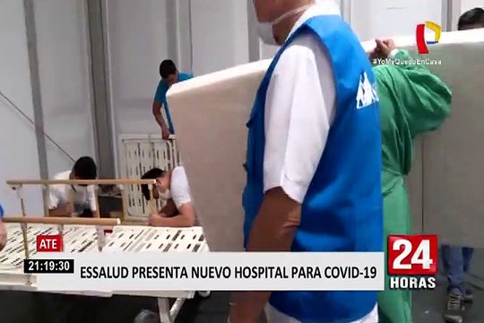 EsSalud presenta nuevo hospital para atender a pacientes con COVID-19