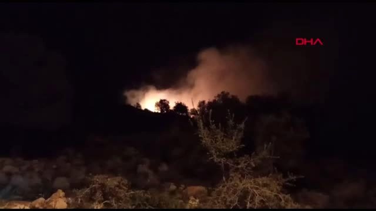 ANTALYA Kaş'ta 70 dönüm orman ile 4 dönümlük makilik ve zeytinlik yandı