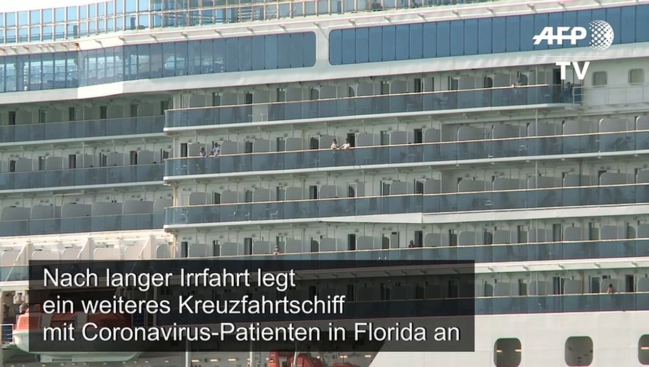 Kreuzfahrtschiff mit zwei Corona-Toten legt in Florida an