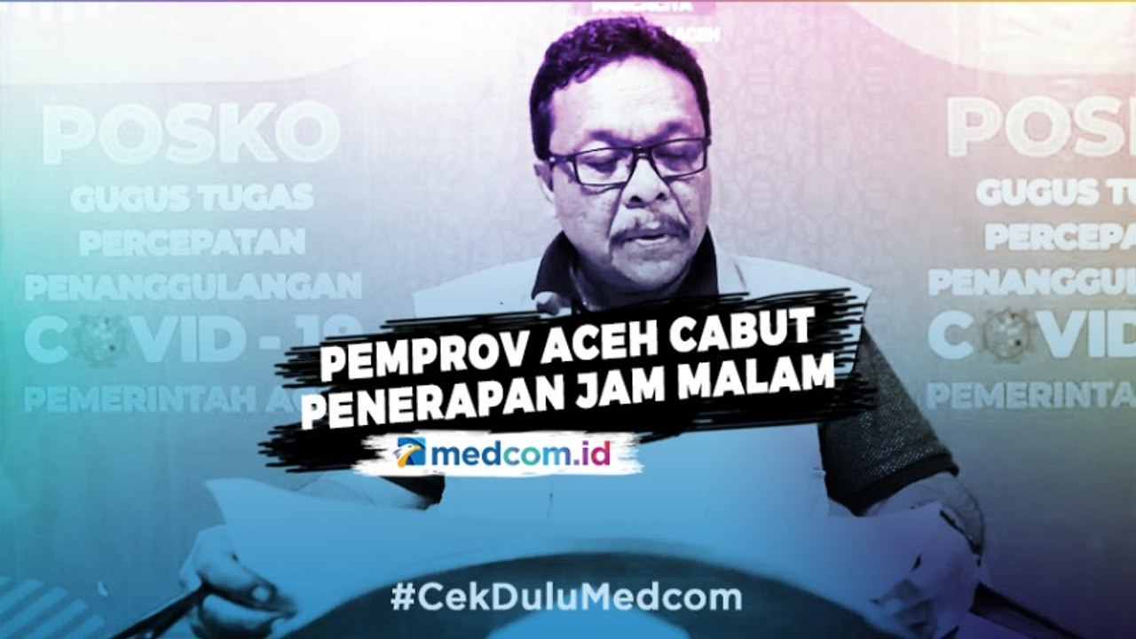 Pemprov Aceh Cabut Penerapan Jam Malam