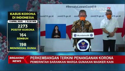 Update Corona 5 April 2020, 2.273 Kasus Positif, 164 Sembuh, dan 198 Meninggal Dunia