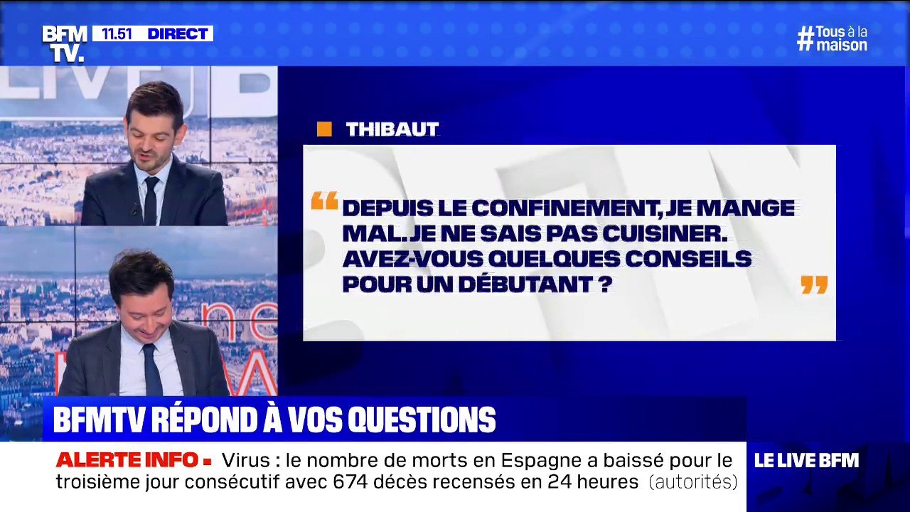 Je ne sais pas cuisiner. Avez-vous quelques conseils pour un débutant ?