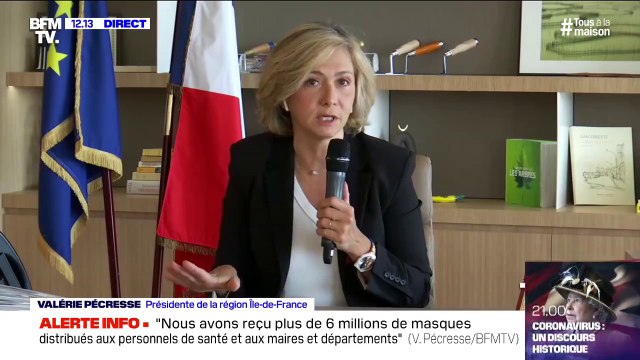 Valérie Pécresse: On devrait définir des zones d'équipement prioritaires dans lesquels les agents publics devraient avoir des masques
