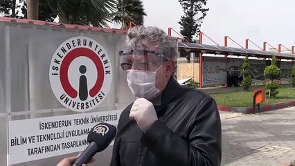 İskenderun Teknik Üniversitesinde "dezenfektan tüneli" üretildi